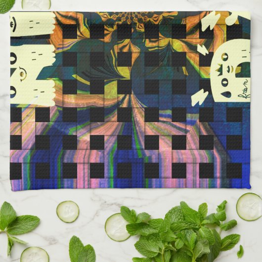 schöner Tag Geschirrtuch (Gefaltet)