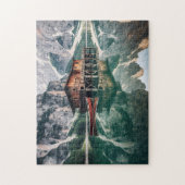 Schöner Tag im Berg Puzzle (Vertikal)