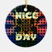 schöner Tag Keramik Ornament (Vorne)