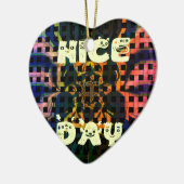 schöner Tag Keramik Ornament (Links)