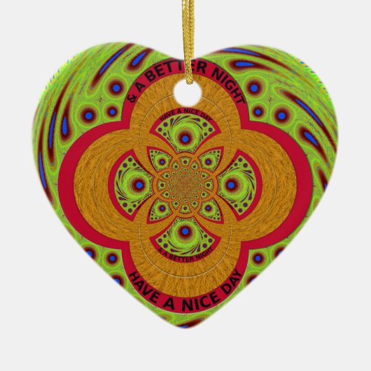 Schöner Tag Keramikornament (Vorne)