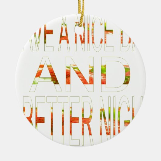 Schöner Tag Keramikornament (Vorne)