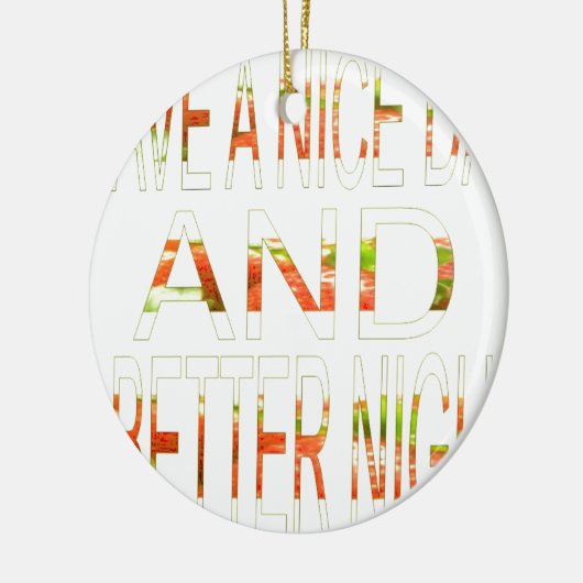 Schöner Tag Keramikornament (Links)