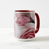 Schöner Tag Pink Rose Kaffee Cup Tasse (VorderseiteRechts)