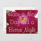 Schöner Tag Postkarte (Vorne/Hinten)