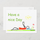 schöner Tag Postkarte (Vorne/Hinten)