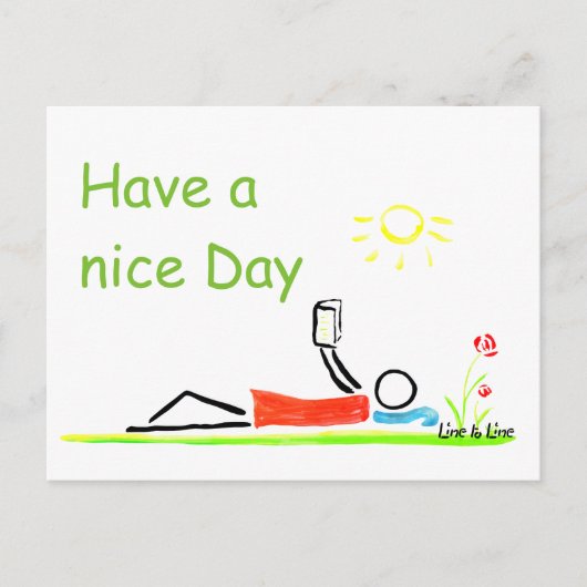 schöner Tag Postkarte (Vorderseite)