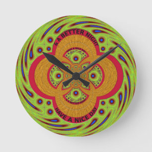 Schöner Tag Runde Wanduhr