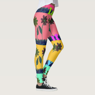 Schöner Tag Schöne Liebe Essen Spielen florales Ku Leggings
