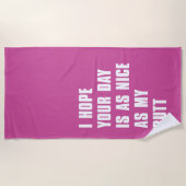 schöner Tag Strandtuch (Vorderseite)