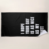 schöner Tag Strandtuch (Vorderseite)