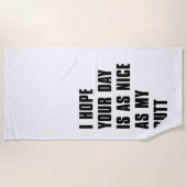 schöner Tag Strandtuch (Vorderseite)