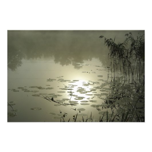 Schöner Tag über dem See Fotodruck (Vorne)