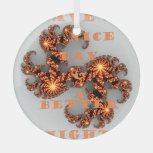 Schöner Tag und eine bessere Nacht Ornament Aus Glas