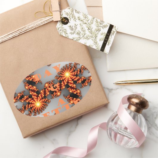 Schöner Tag und eine bessere Nacht Ovaler Aufkleber (Schenken)