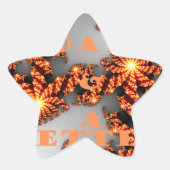 Schöner Tag und eine bessere Nacht Stern-Aufkleber (Vorderseite)