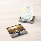 Schöner Tag und eine schöne Nacht.silber Untersetzer (Rechte Seite)