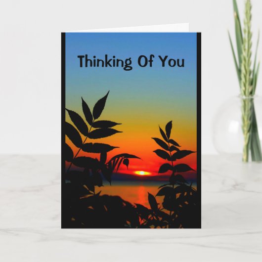 Schöner Tag vom Sonnenaufgang bis zum Sonnenunterg Karte (Vorderseite)