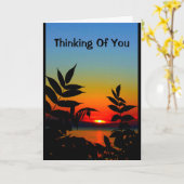 Schöner Tag vom Sonnenaufgang bis zum Sonnenunterg Karte (Gelbe Blume)