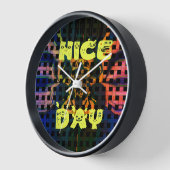 schöner Tag Wanduhr (Winkel)