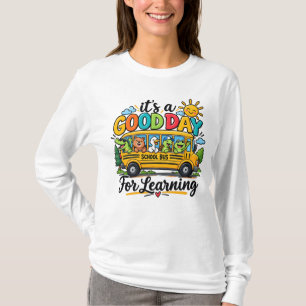 Schöner Tag Zum Lernen Bus Tiere Sonnenschein T-Shirt