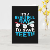 Schöner Tag zum Zahnarzt Retten Karte (Gelbe Blume)