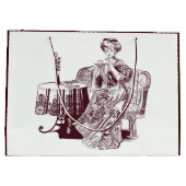 Schöner Tee aus Damengetränken Große Geschenktüte (Rückseite)