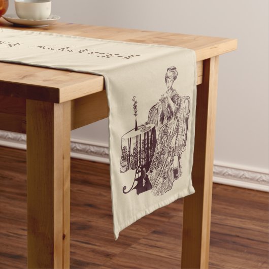 Schöner Tee aus Damengetränken Kurzer Tischläufer (Beispiel)