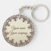 Schöner Tee aus Damengetränken Schlüsselanhänger (Rückseite)