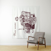 Schöner Tee aus Damengetränken Wandteppich (Beispiel)