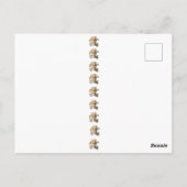 Schöner Teekessel, Blume, Teetassen Postkarte (Rückseite)