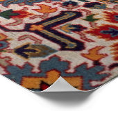 Schöner Teppich, Türkei Poster (Ecke)