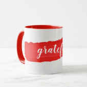 SCHÖNER Text auf der roten Tasse (Vorderseite Links)