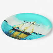 Schoner Thunder_Cove Cake Stand Pappteller (Schrägansicht)