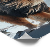 schöner tibetischer Mastiff Poster (Ecke)