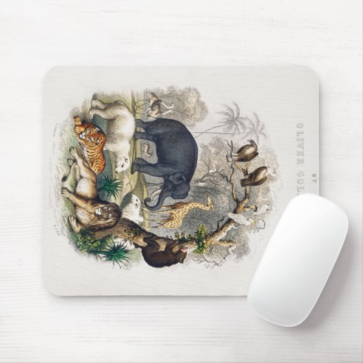 Schöner Tierzoo_ Mousepad (Mit Mouse)