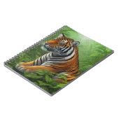 Schöner Tiger im Dschungel Notizblock (Linke Seite)