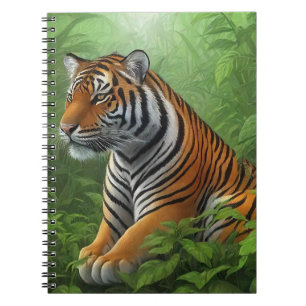 Schöner Tiger im Dschungel Notizblock