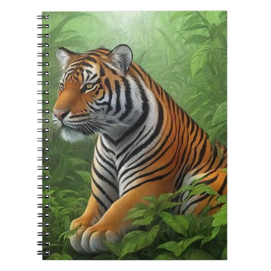 Schöner Tiger im Dschungel Notizblock (Vorderseite)