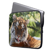 Schöner Tiger Laptopschutzhülle (Vorderseite Links)