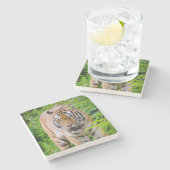 Schöner Tiger Stone Untersetzer (Seitenansicht)