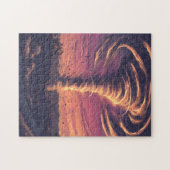 Schöner Tornado bei Sonnenuntergang Puzzle (Horizontal)