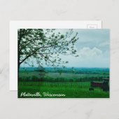 Schöner Traktor Platteville, Wisconsin Postcard Postkarte (Vorne/Hinten)