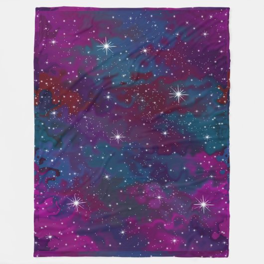 Schöner, transparenter Night Sky Fleecedecke (Vorderseite)