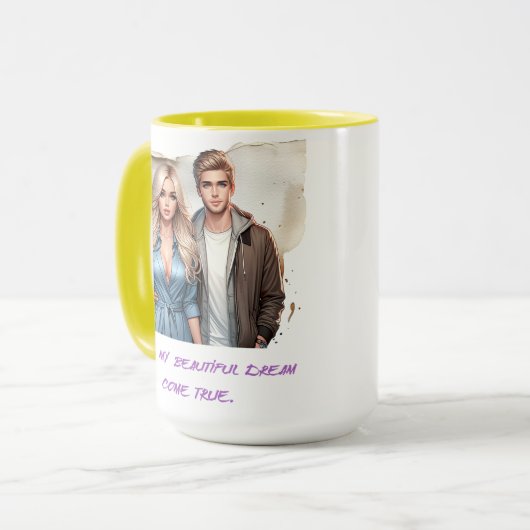 Schöner Traum Tasse (Vorderseite Links)