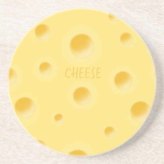 Schöner Träumerischer Schweizer Käse Personalisier Getränkeuntersetzer (Vorne)