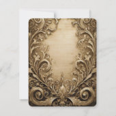 Schöner Trauzeuge Einladung (Rückseite)