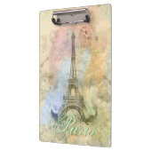Schöner trendiger, Vintager Eiffelturm Frankreich Klemmbrett (Links)