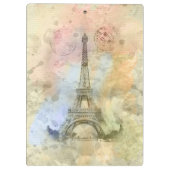 Schöner trendiger, Vintager Eiffelturm Frankreich Klemmbrett (Rückseite)
