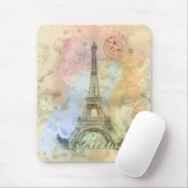 Schöner trendiger, Vintager Eiffelturm Frankreich Mousepad (Mit Mouse)